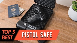 Best Pistol Safe | Led Light, Fingerprint Identification, Biometric Lock, Quick Access | Review 2023