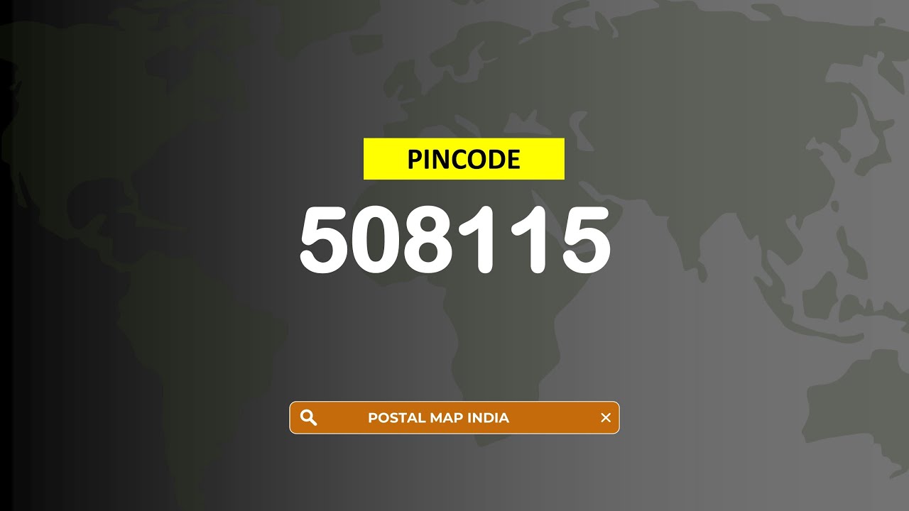 485115 Pin Code Pincode 508115 - Masaipet, Gandhamalla, Idrahimpur & More - YouTube