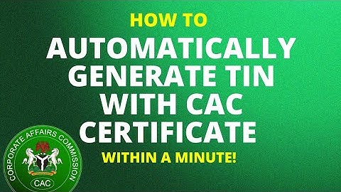 How to Automatically Generate TIN with CAC certificate// TIN Certificate online