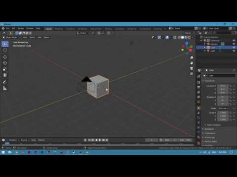 How to make cube in blender - YouTube