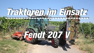 Traktoren im Einsatz: Fendt 207 V beim Laubschnitt im Weinberg (FULL HD Film)