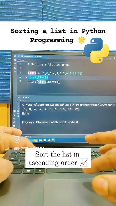 Sorting a list in Python Programming 🌟#sort #list #python #Programming ...