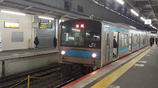 JR奈良線205系　1000番台発車　0番台到着　@京都駅