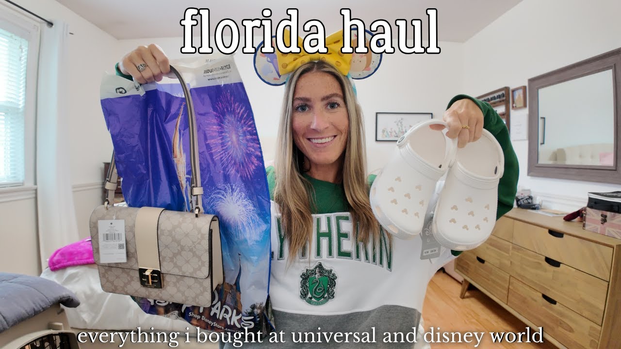 DISNEY WORLD AND UNIVERSAL HAUL! 🩷 pins, clothing, ears, and more! ✨