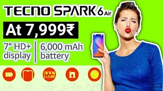 Tecno spark 6 Air specification and review | Tecno spark 6 Air mobile | Tecno spark 6 Unboxing Hindi