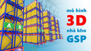 Mô hình 3D Kho bảo quản tiêu chuẩn GSP bảo quản thuốc, nguyên liệu làm thuốc