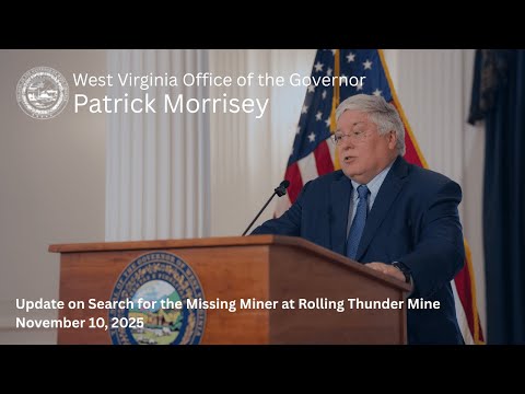 Gov. Morrisey Provides Update on the Search for Missing Miner