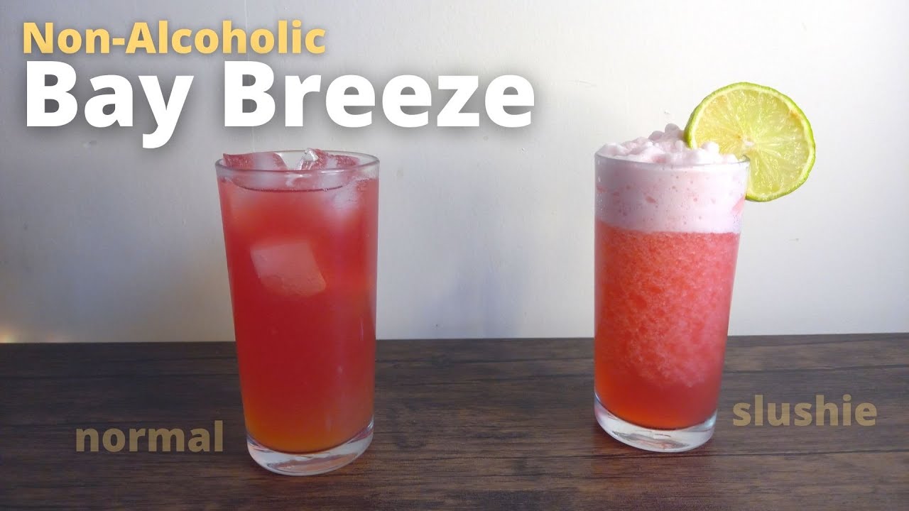 Easy Bay Breeze Mocktail Slushie Pineapple slush recipe YouTube