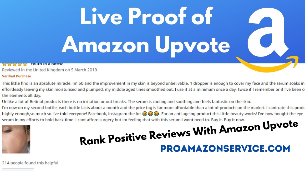 Amazon Helpful Votes/ Amazon Upvote | Rank Positive Review With Amazon Upvote | Live Proof
