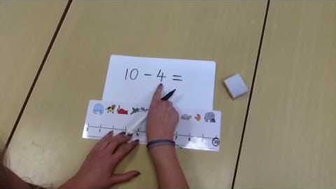 S3: Subtraction within 10 using a numberline