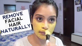 How To Remove Facial Hair Naturally At Home | Simple DIY Face Mask