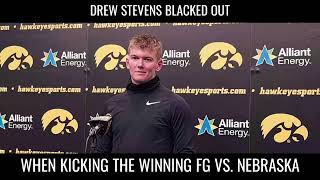 Drew Stevens Kicks Walk-Off  Vs Nebraska #hawkeyes