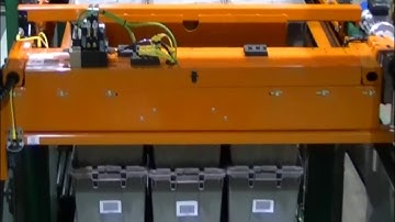 FL2000 Floor Level Palletizer Stacking Plastic Totes