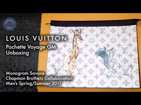 Louis Vuitton Pochette Voyage GM Unboxing – Chapman Monogram Savane, Men&#39;s Spring/Summer 2017 ...