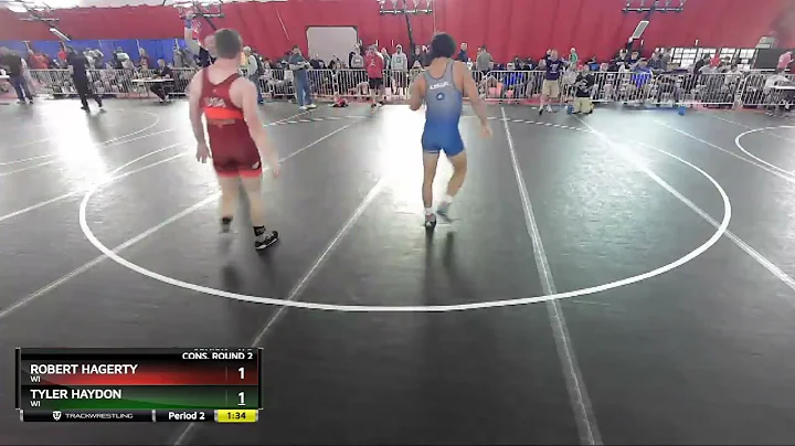 170 Lbs Cons. Round 2 - Robert Hagerty, WI Vs Tyle...