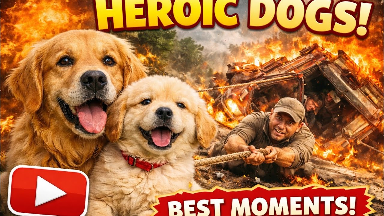 Mom Dog & Puppy’s Heroic Rescue Caught on Camera! 🚨🐾 #dogs #rescuedog ...