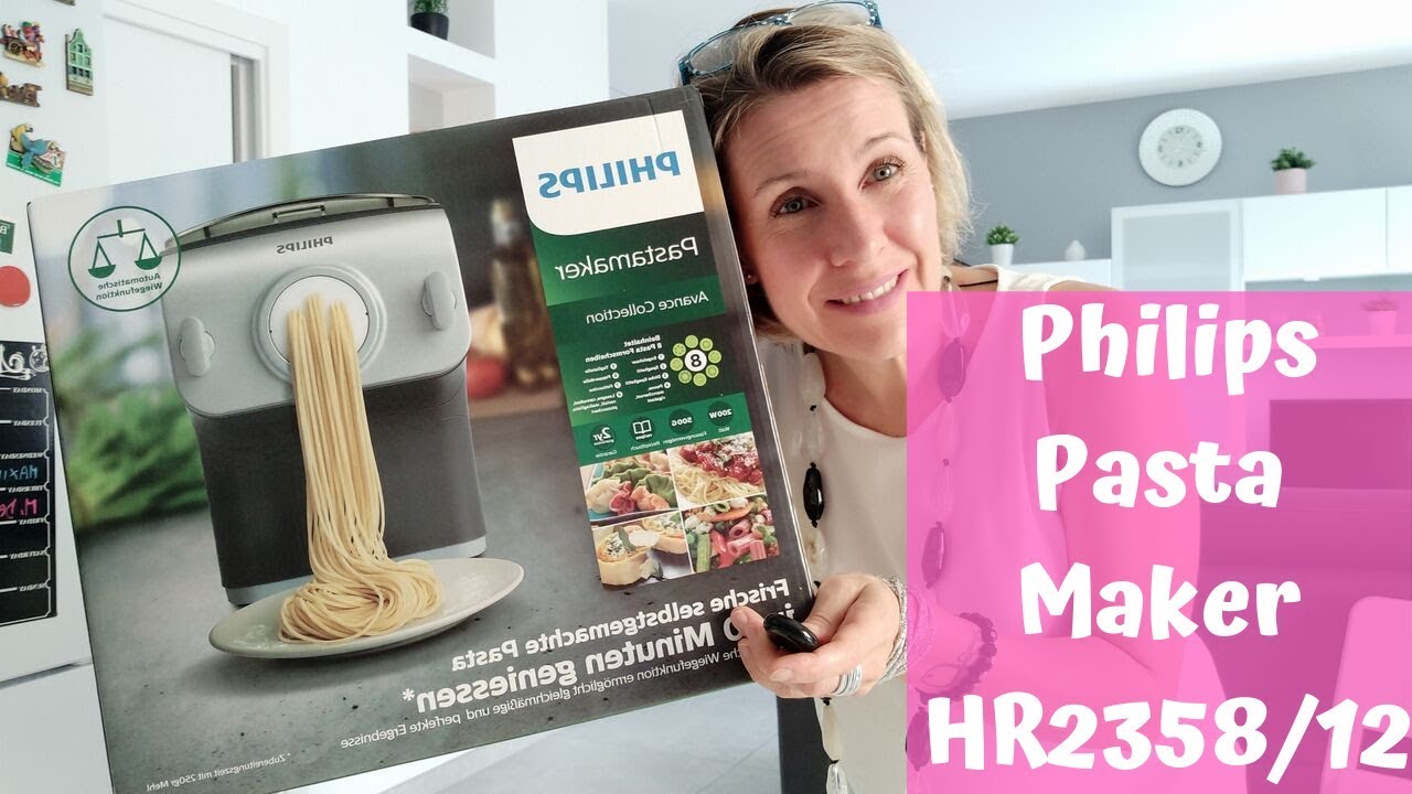 Philips HR2358/12 Pasta Maker Plus con Funzione Bilancia Integrata per  Preparare Pasta Fresca, Programmi Automatici