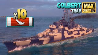 крейсер Colbert с уникальной игрой - World of Warships