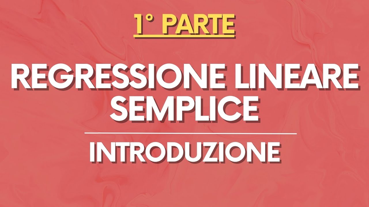 STATA: Regressione Lineare Semplice – Introduzione – PARTE 1/2 - YouTube