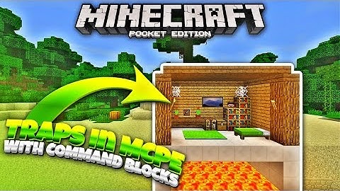 Traps with Command Blocks in MCPE 1.1 - Command Blocks Trap Tutorial (Minecraft PE 1.1)