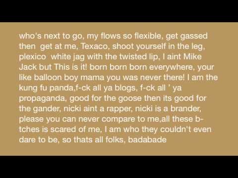 Sweet Dreams Remix - (Lil Wayne, Beyoncé, Nicki Minaj) - Lyrics On Screen