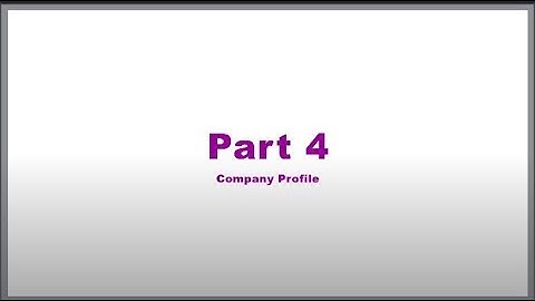 Teesom Setup Part 4 Company Profile