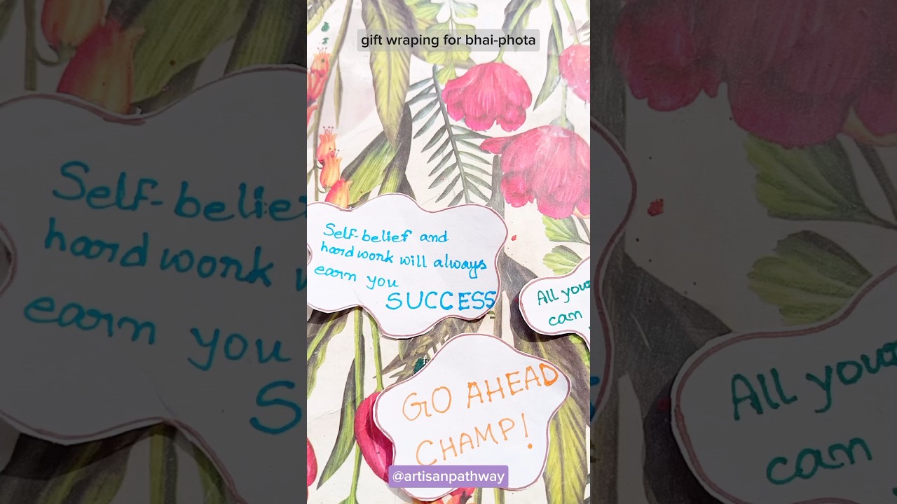Gift wraping for bhai-phota 🩷🩷
