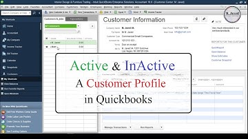 Active and inactive a Customer Profile in Quickbooks Desktop