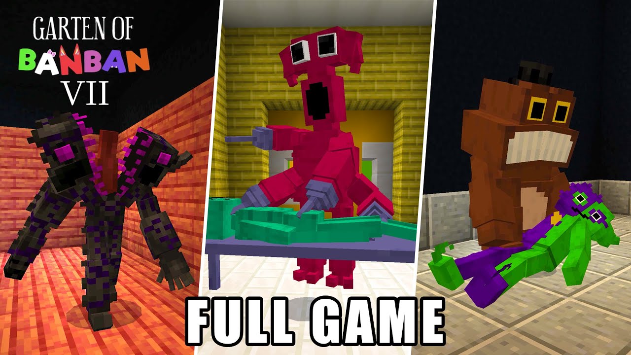 Garten of Banban 7 in Minecraft Full Map Gameplay