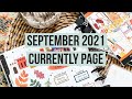 Plan With Me | September 2021 Currently Page | Big Happy Planner | Fall and Disney Oasis