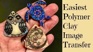 Easy Polymer Clay Image Transfer Tutorial Create An Owl, Gecko Lizard, Turtle Easiest Process Ever!