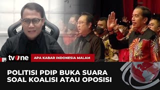 Menjawab Posisi PDIP, Ahmad Basarah: di Luar atau di Dalam Pemerintah Harus Gotong Royong | tvOne