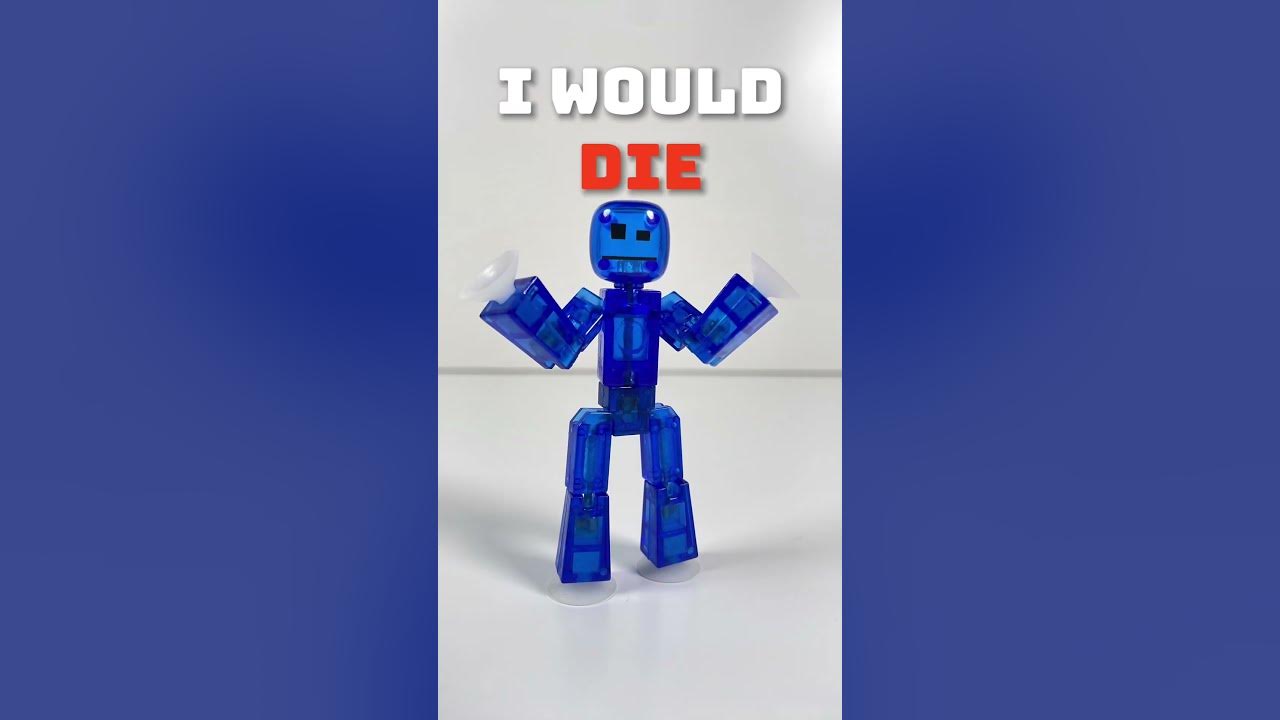 I'm BLUE if I was Green I would... | #stopmotion #stikbot #shorts
