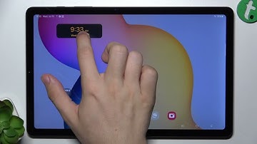 SAMSUNG Galaxy Tab S6 Lite - How to Add or Remove Home Screen Widgets - Customize Your Display