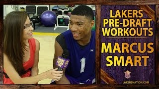 Lakers Nation Interviews Marcus Smart After Lakers Pre-Draft Workouts