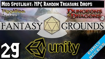 Fantasy Grounds Unity From the Ground Up E29 - Mod Spotlight: NPC Random Treasure Drops