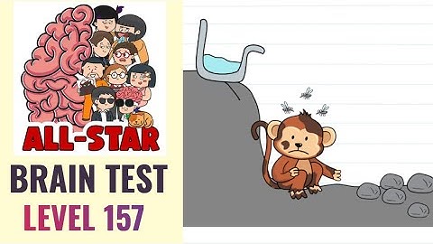 Brain Test All Star Level 157 | Wash this dirty monkey | Walkthrough