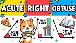 Angles Song for Kids | Acute, Right & Obtuse Angles | 3rd & 4th Grade Math
