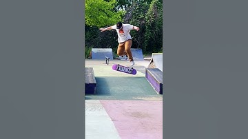 Varial Kickflip, Nollie Varial Heel, and BS Flip down hubba at DIY #skate #skatepark #diy #shorts