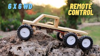 How to Make Remote Control Monster Truck - DIY RC 6 Wheels Drive