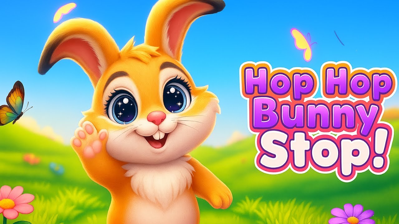 Hop Hop Bunny Stop! 🐰 | Fun Dance Song for Kids | Jump, Wiggle & Spin ...