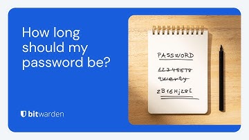 How long should my password be?