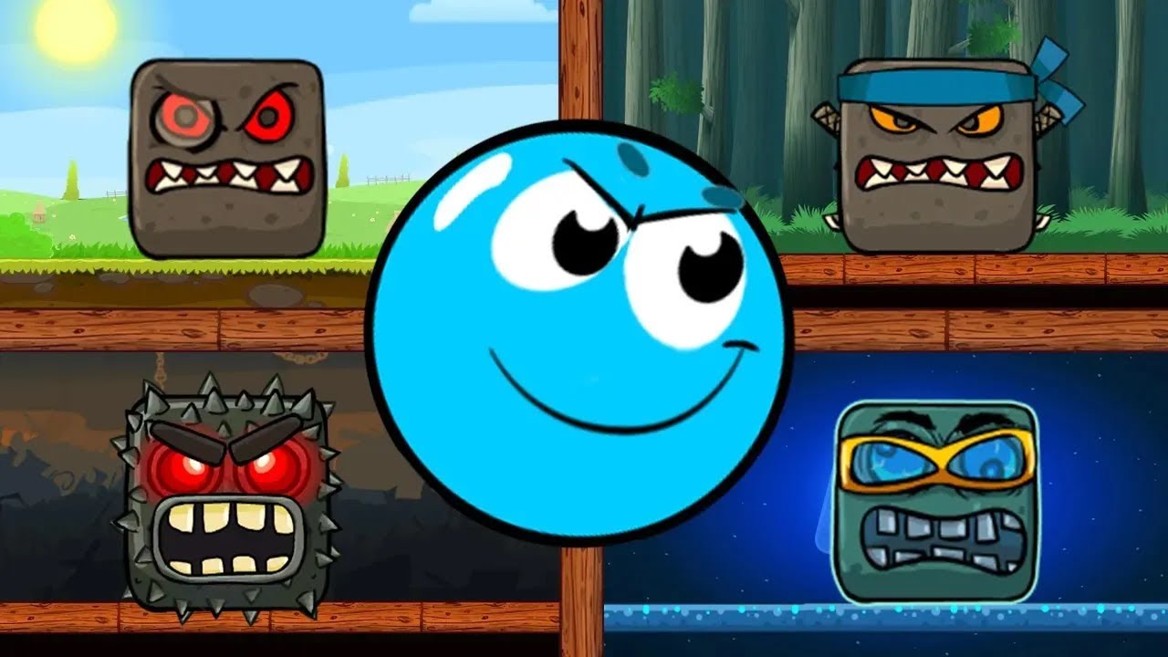 Funny Blue Adventure - All Levles - Slow Motion - 30 Minutes Gameplay Volume 1,2,3,4,5