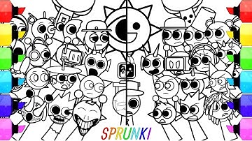 Incredibox Sprunki: New Big Coloring Pages | How to Color All Original Sprunki vs All Horror Sprunki