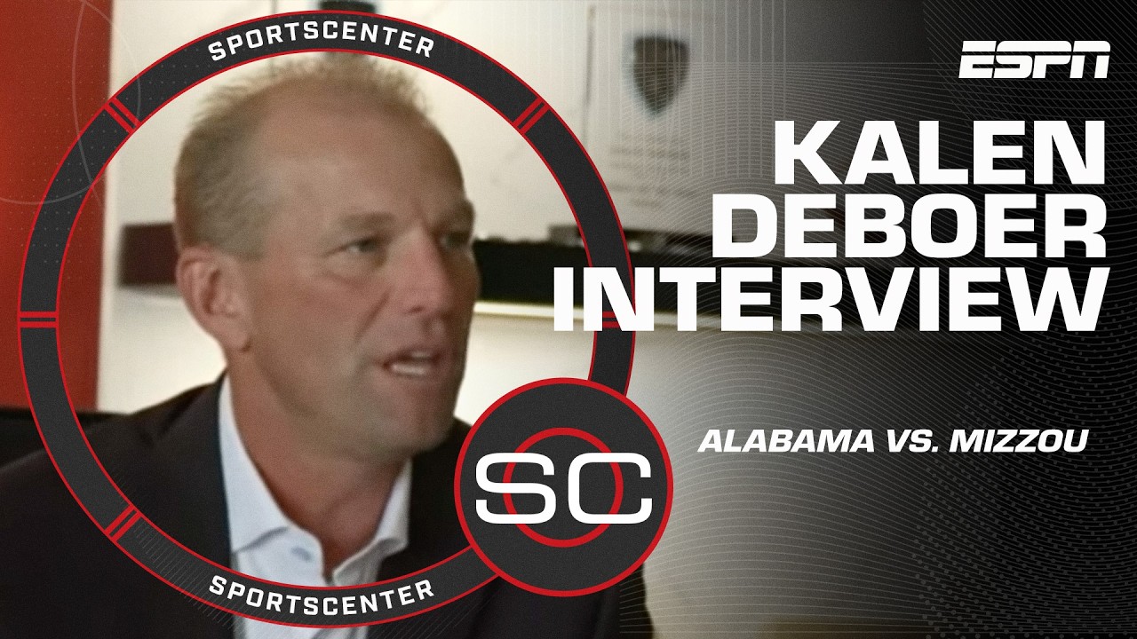 Kalen DeBoer talks RESILIENCY & BELIEF in Alabama ahead of Week 9 matchup vs. Mizzou | SportsCenter