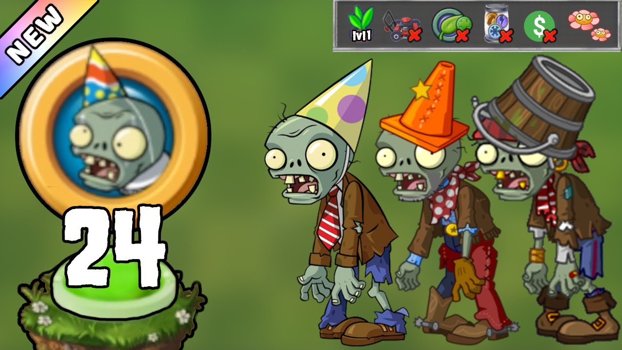 Plants Vs Zombies 2 Birthdayz Level 24 Plants Lvl 1 No Premium Download Youtube