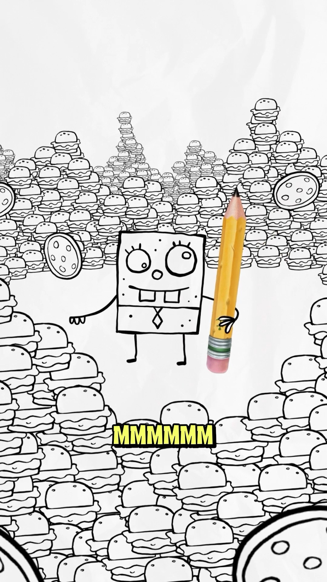 you like Krabby Patties, don't you DOODLEBOB? ?? | #shorts