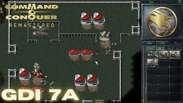 Command & Conquer Remastered - GDI Mission 7A - DESTROY THE AIRSTRIP (Hard)
