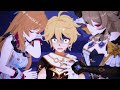 Aether Can't Sleep with Escoffier and Navia | Genshin Impact