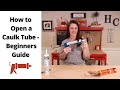 How to open caulk tube for diy beginners